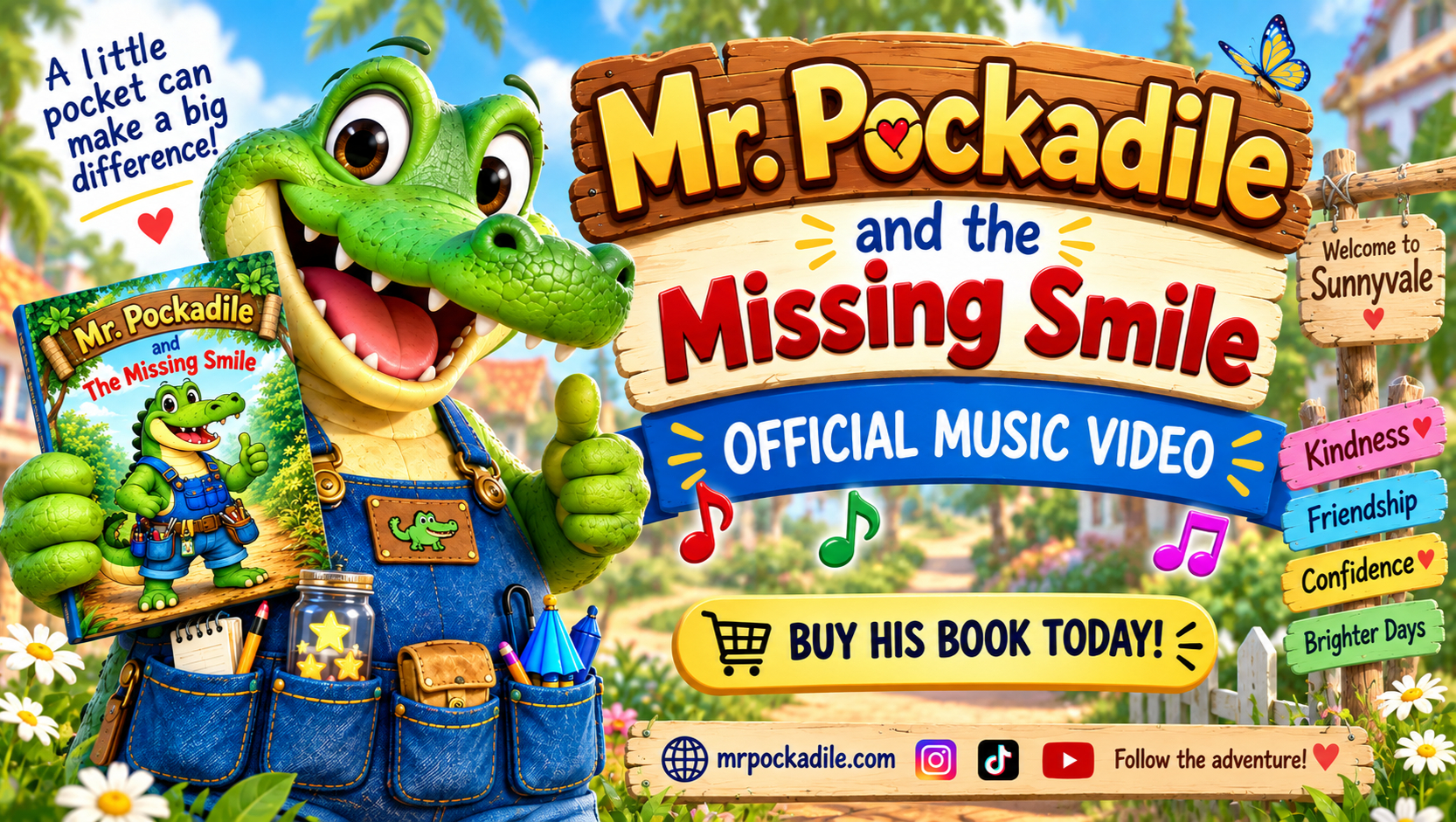 Mr Pockadile's Pockets – Official Music Video